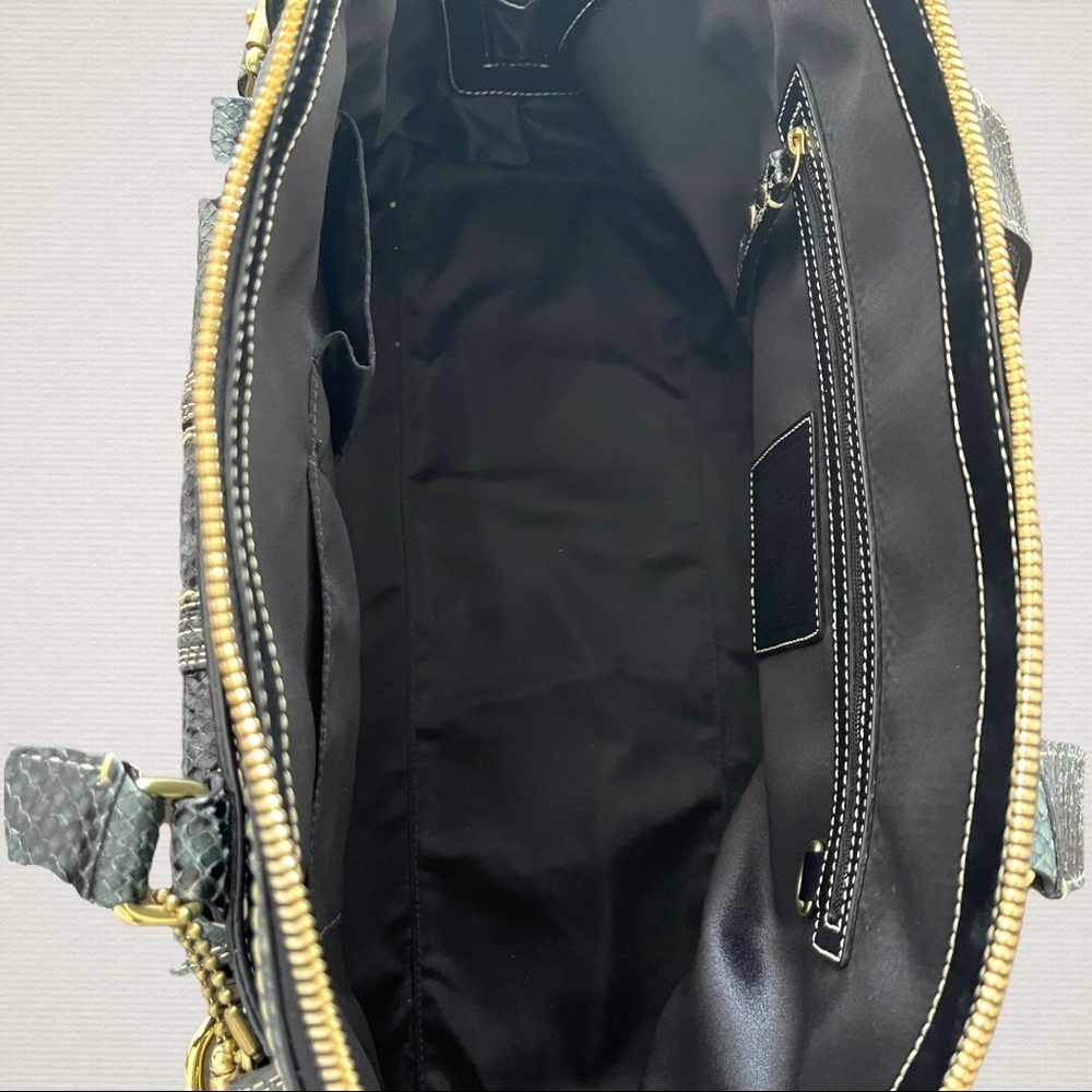 Vintage Y2k Coach Python Miranda Embossed Leather… - image 8